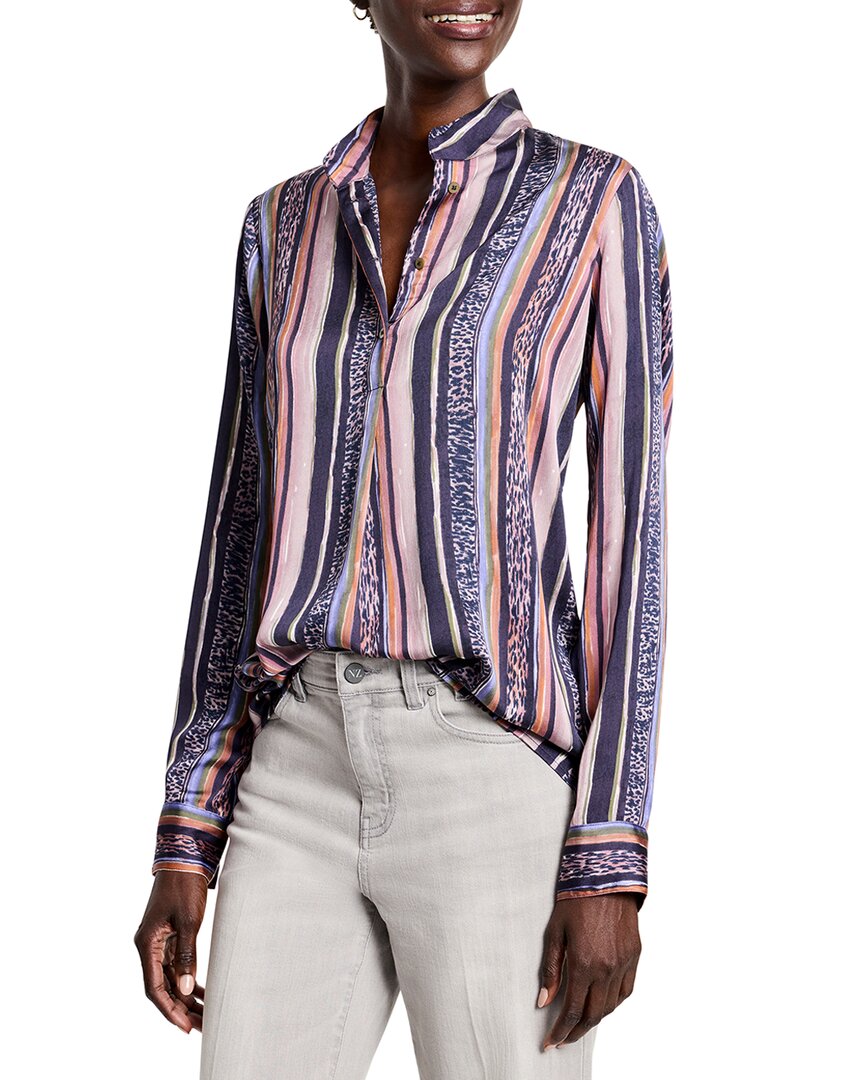 

NIC+ZOE Рубашка в полоску с животным принтом Nic + Zoe, синий