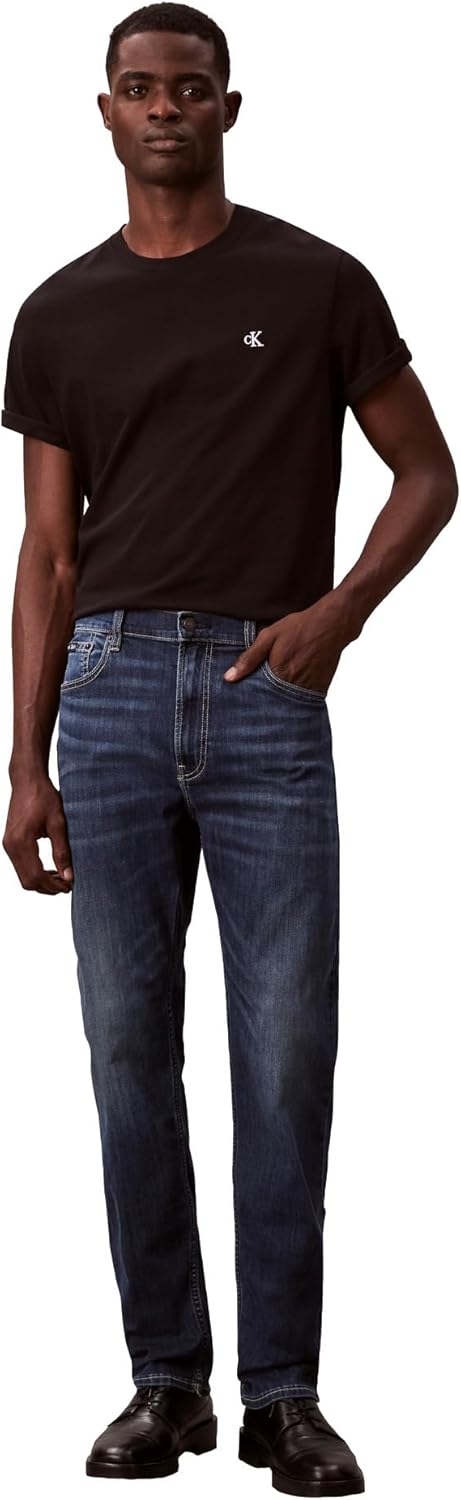 

Мужские прямые джинсы Calvin Klein с высокой эластичностью, Luster