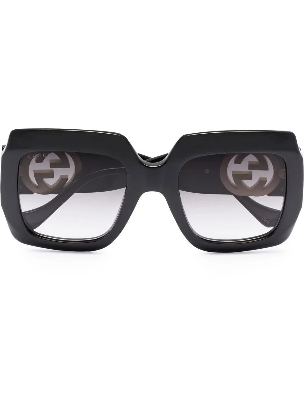 

Солнцезащитные очки в массивной оправе Gucci Eyewear, черный