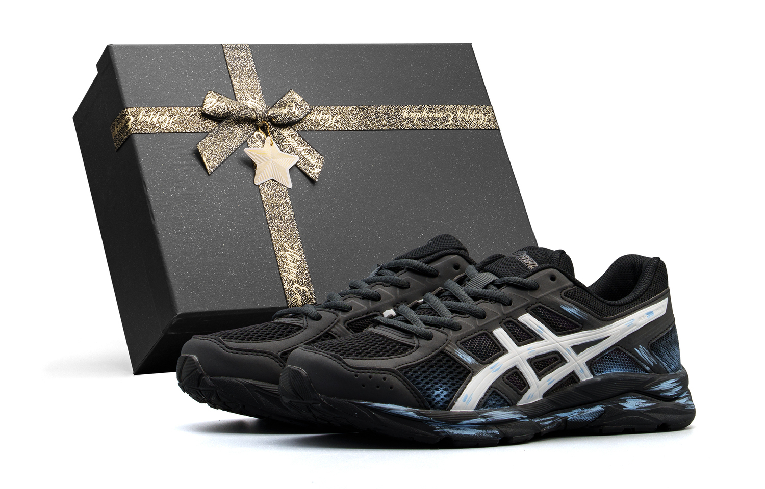 

ASICS Кроссовки Gel Contend 4 для бега Unisex низкие Black White Blue