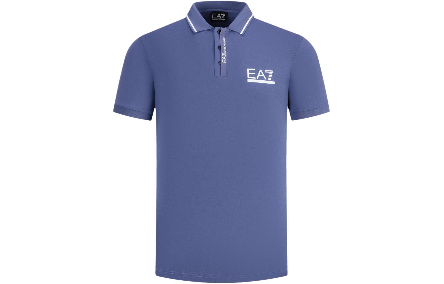 

EMPORIO ARMANI Мужская рубашка-поло EA7 SS24, королевский синий