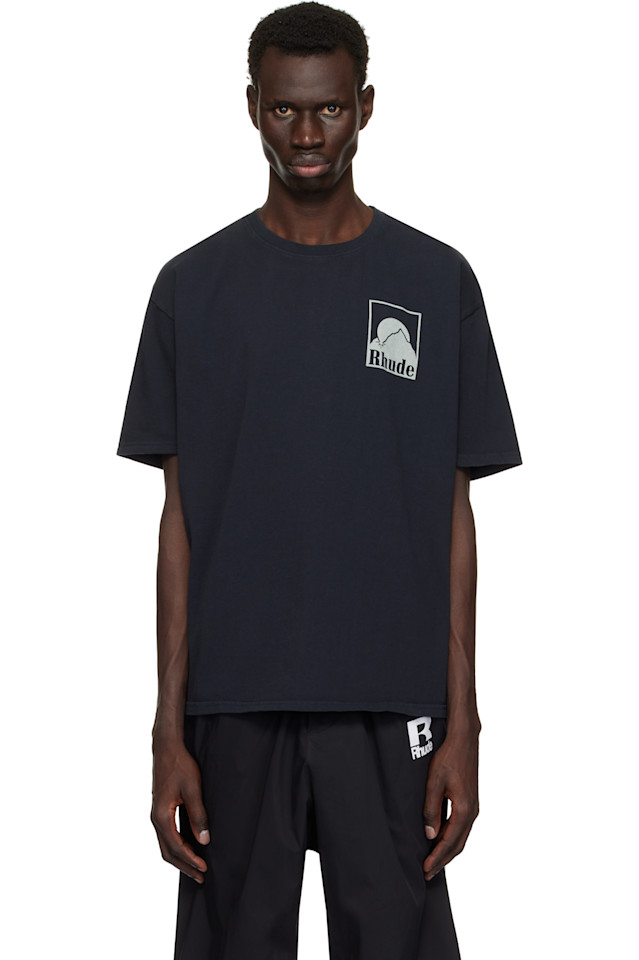 

Футболка с лунным значком Rhude, черный