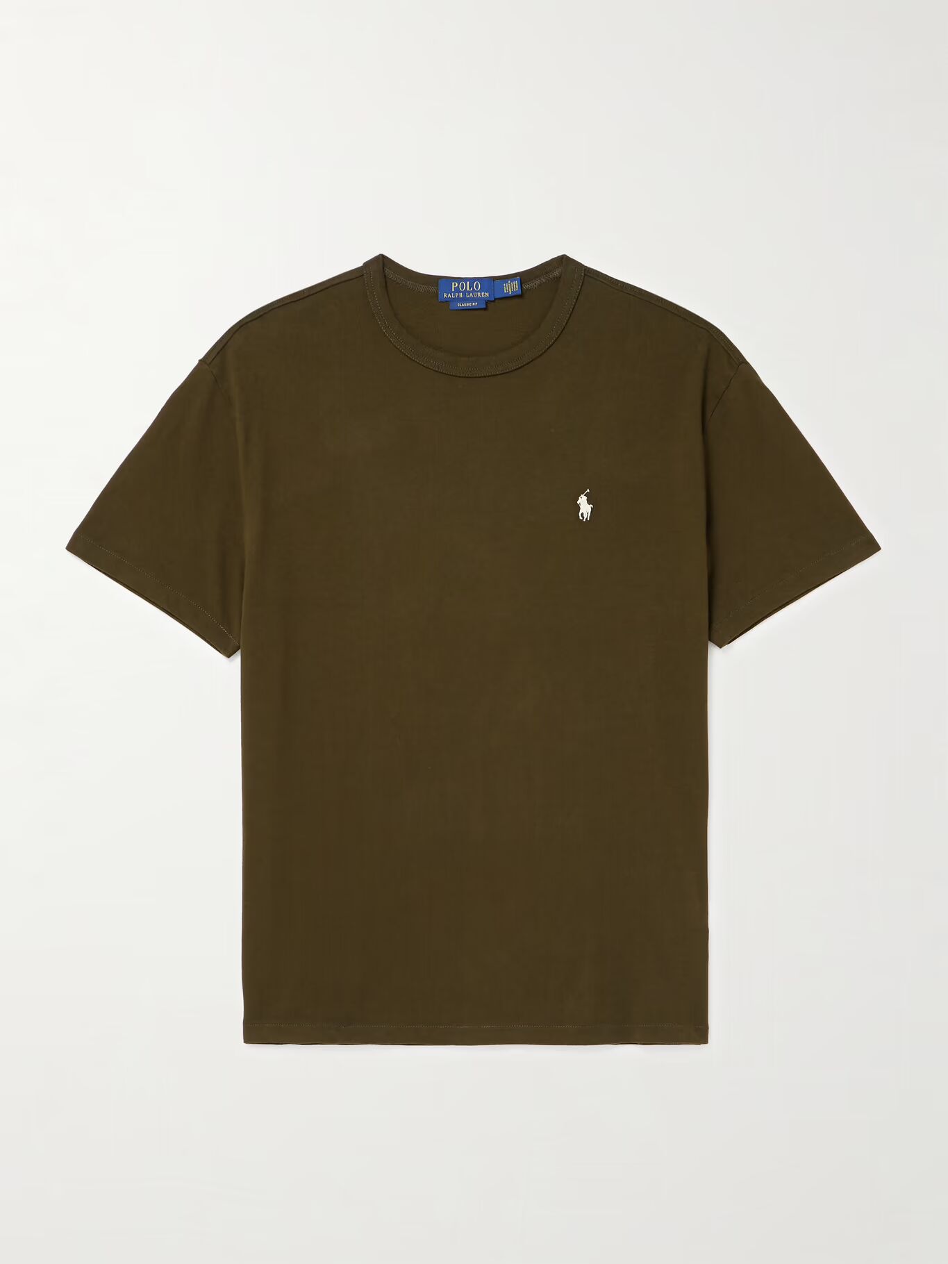 

Футболка из хлопкового джерси с вышитым логотипом POLO RALPH LAUREN, зеленый