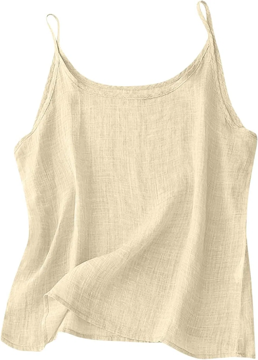 Женский топ на бретелях Cotton Linen, белый
