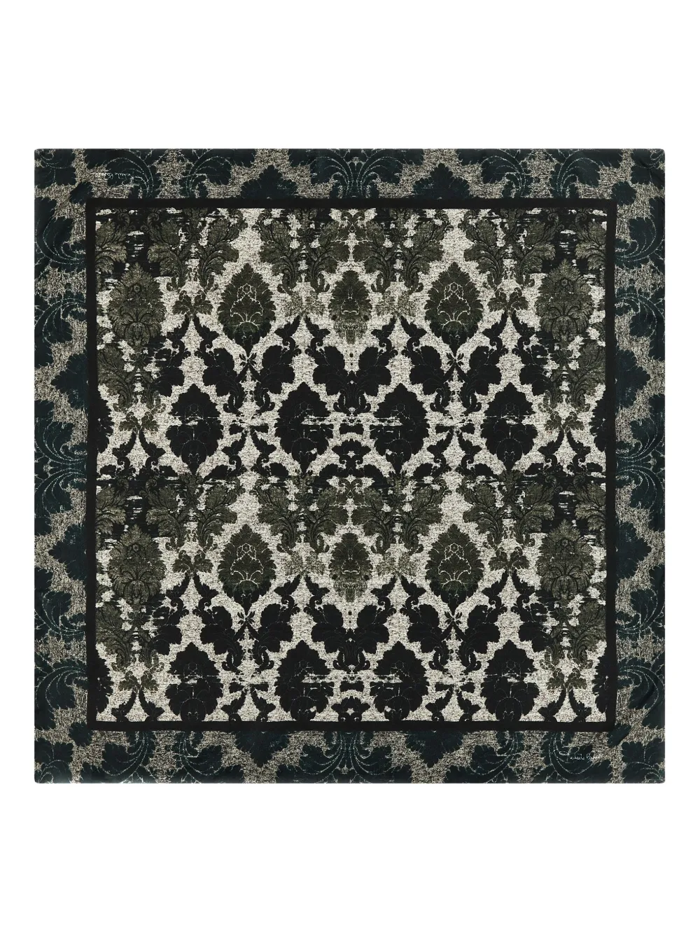 

Шелковый платок с принтом Roberto Cavalli, белый