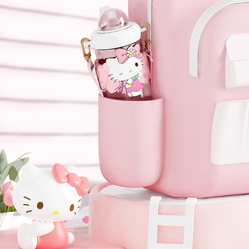 Пластиковая бутылка для воды Sanrio Hello Kitty Space, 2 предмета, 620 мл, розовый — фото 3