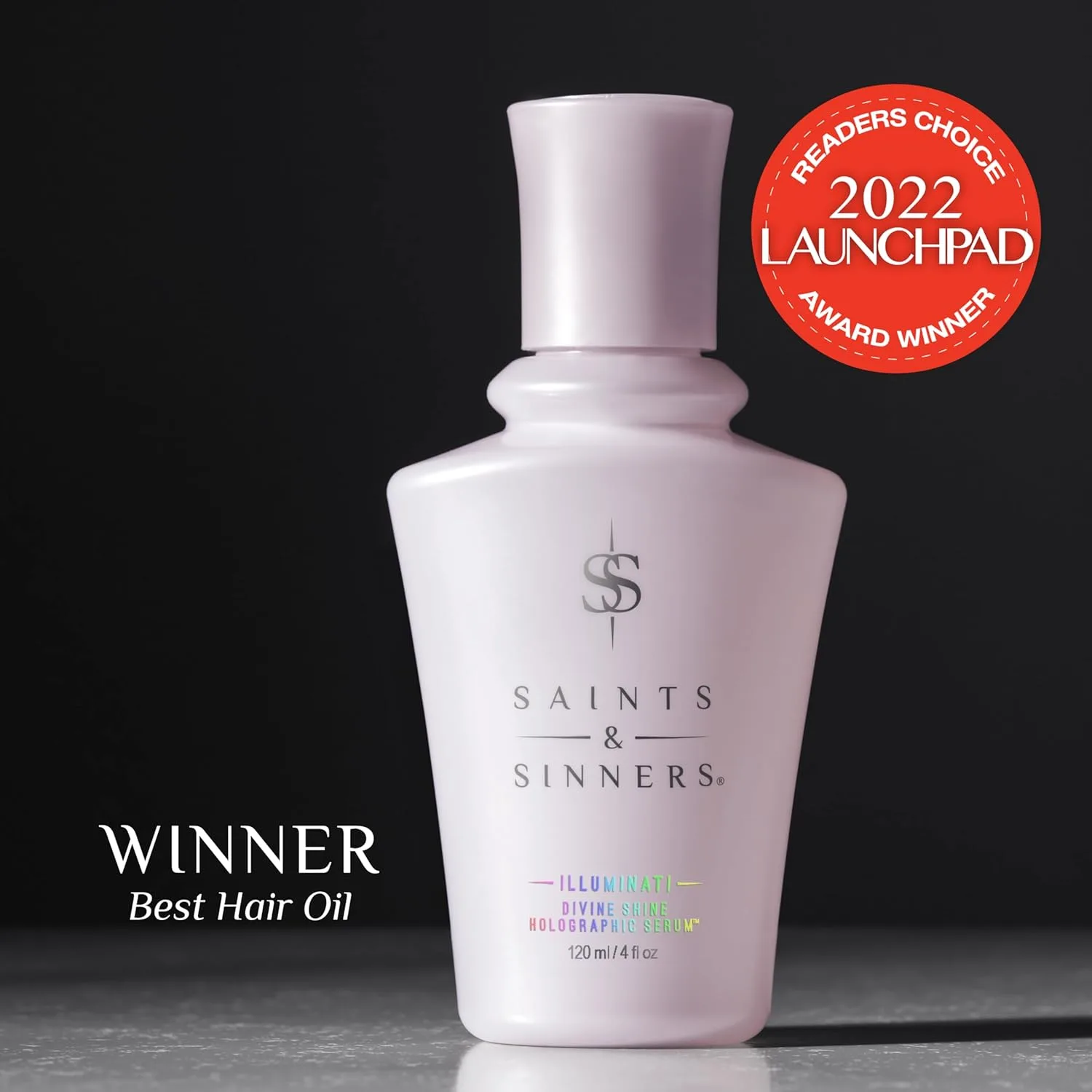 Saints & Sinners Award-Winning Illuminati Divine Shine Holographic Serum - разглаживающая сыворотка для волос, термозащита, блеск, Olive — фото 3