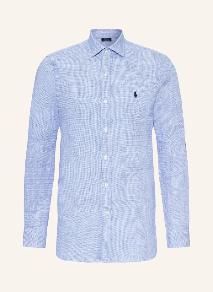

Льняная рубашка узкого кроя Polo Ralph Lauren, белый