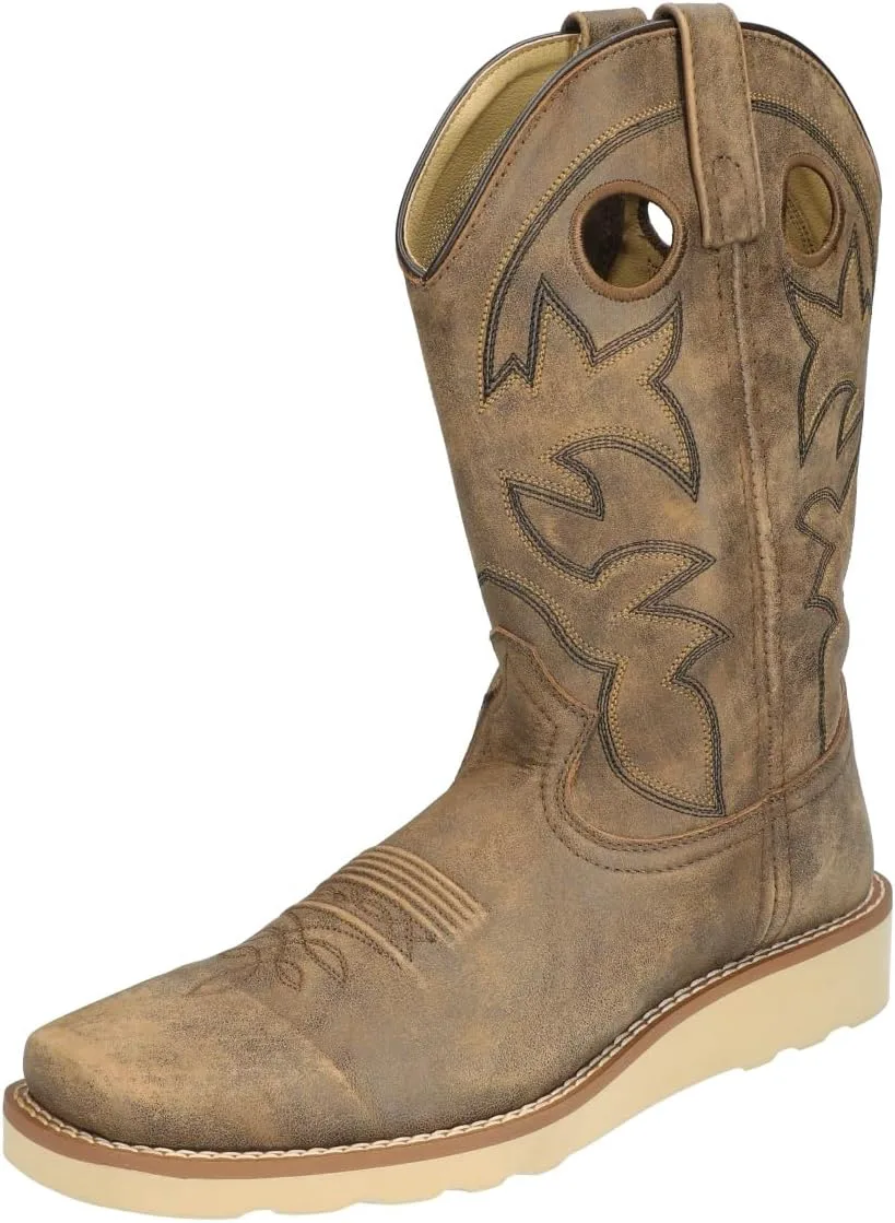 Мужские вестерн-бутсы Smoky Mountain Branson с квадратным носком, модель 4200 Smoky Mountain Boots, коричневый — фото 4