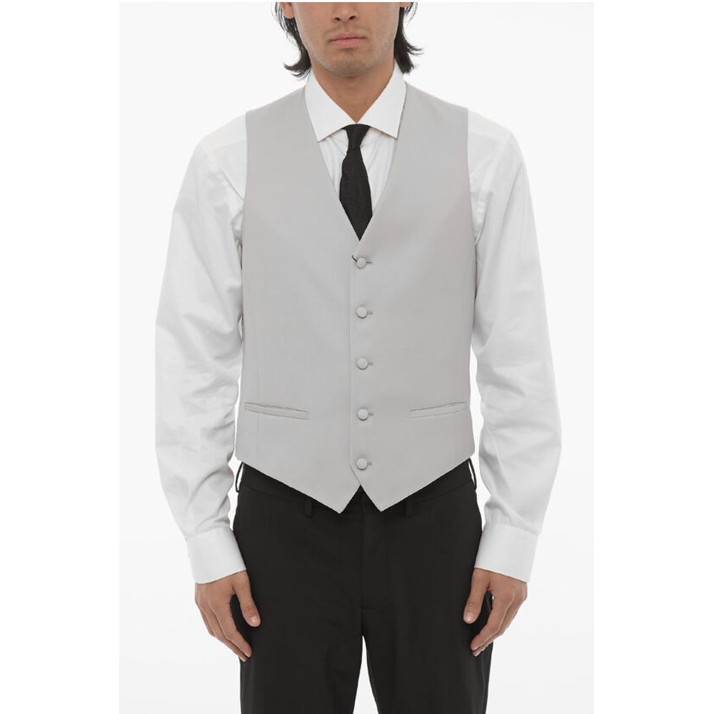 

CC COLLECTION Жилет из натуральной шерсти CERIM.RESET Corneliani, серый