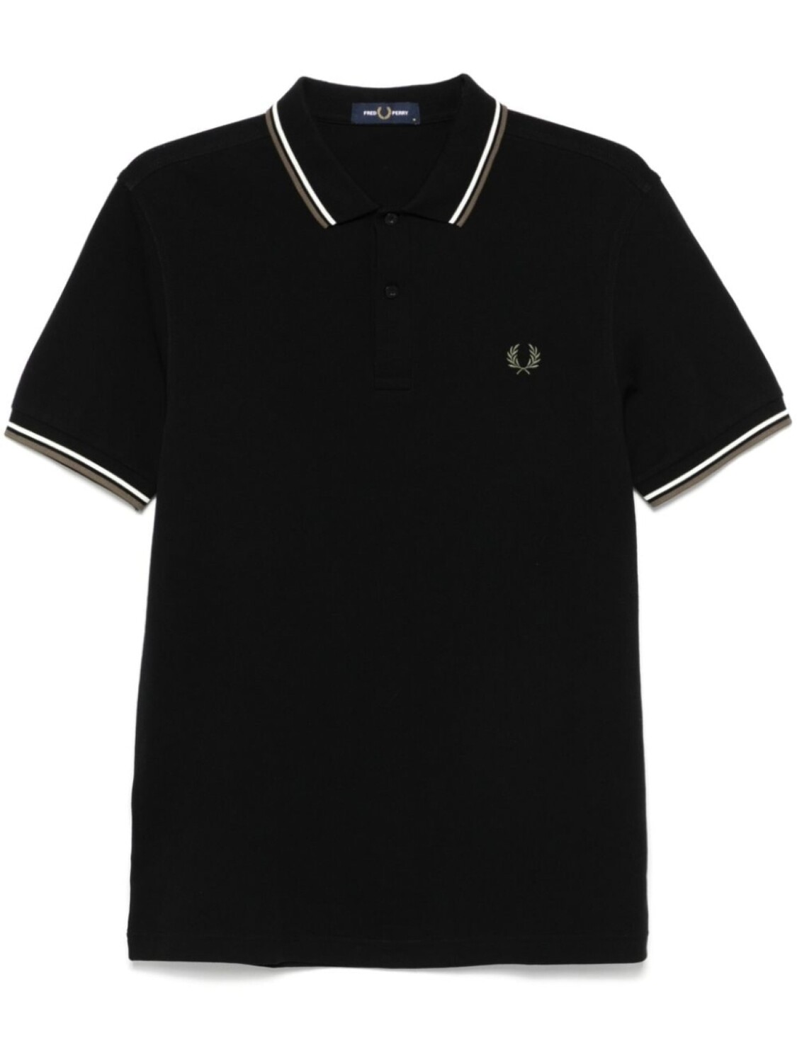 

Fred Perry рубашка поло с вышитым логотипом, черный