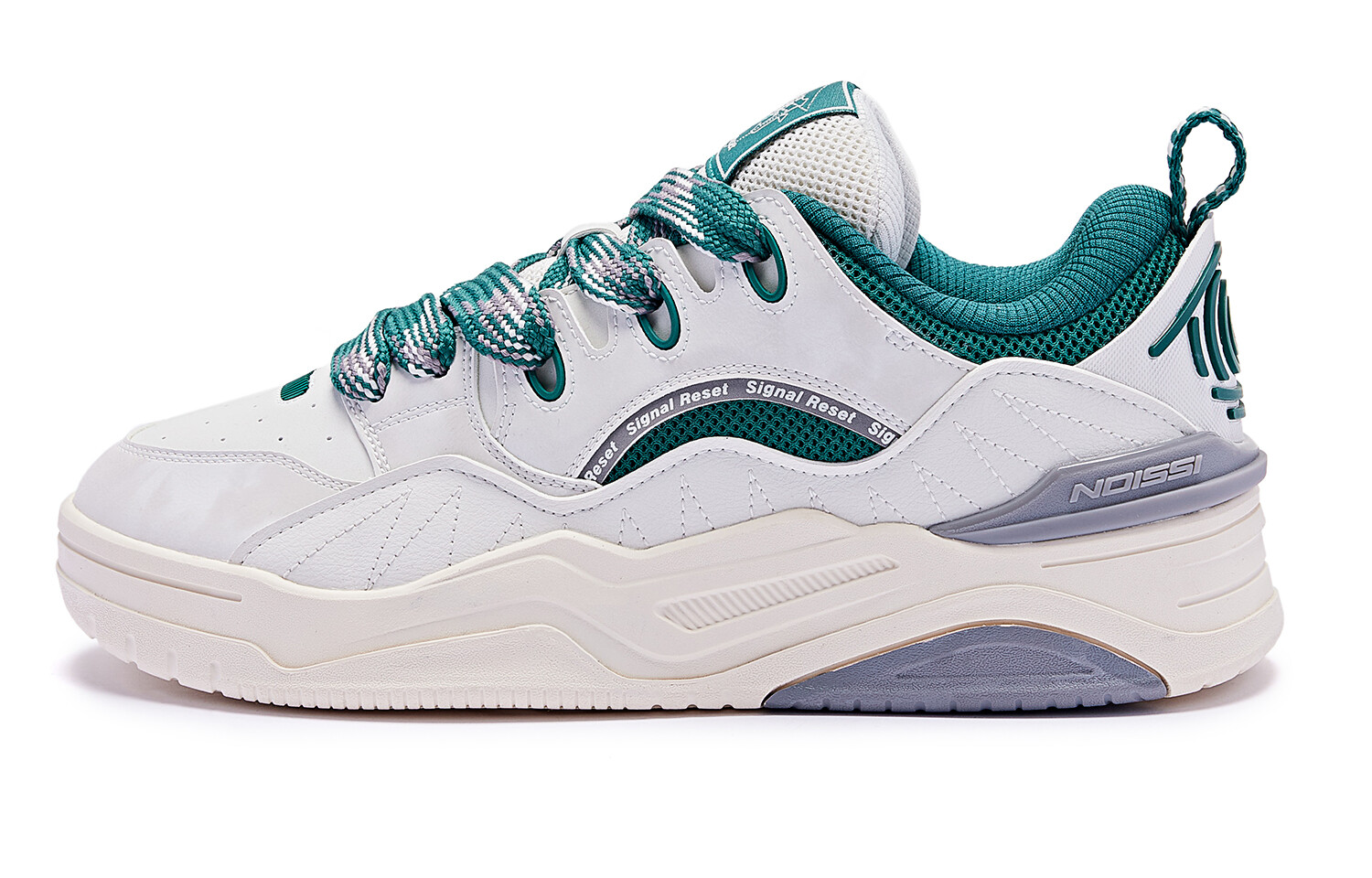 

Кроссовки QIAODAN Skateboarding Shoes Men Low-top White/Green, зеленый