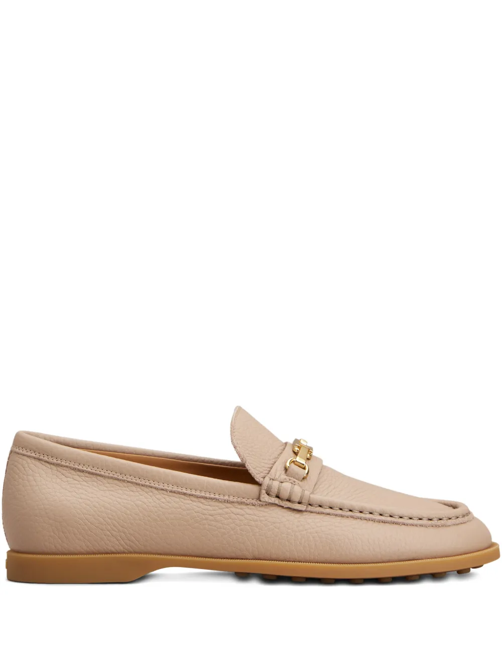 Лоферы с металлическим декором TOD'S, нейтральный