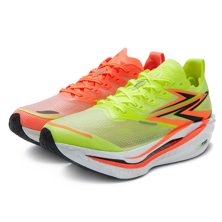 

Flame 45 с амортизацией, устойчивые к истиранию, дышащие, низкие, с карбоновой пластиной, для повседневной носки, марафонских тренировок и забегов 361°, neon solar желтый/fluorescent blaze