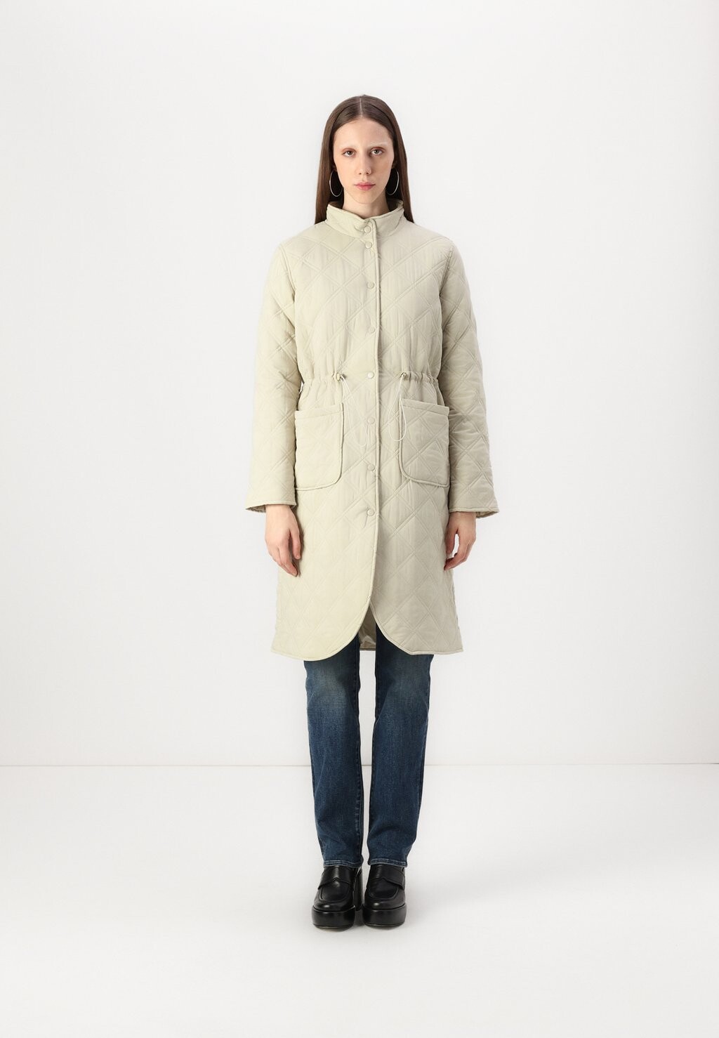 

Зимнее пальто VMVALERIE LONG QUILT JACKET Vero Moda, хаки