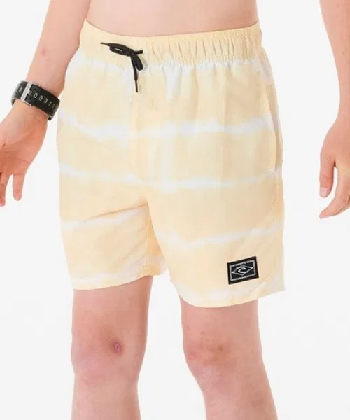 Плавки-шорты RIPCURL TUBE HEADS DYE VOLLEY -BOY, бордовые, детские