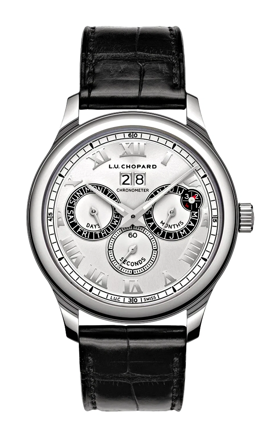 L.U.C PERPETUAL TWIN 43 ММ, СТАЛЬ, АВТОМАТИЧЕСКИЕ - 168561-3001 CHOPARD, серебряный