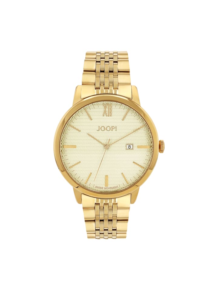 

JOOP! Кварцевые часы, корпус из нержавеющей стали с золотым покрытием