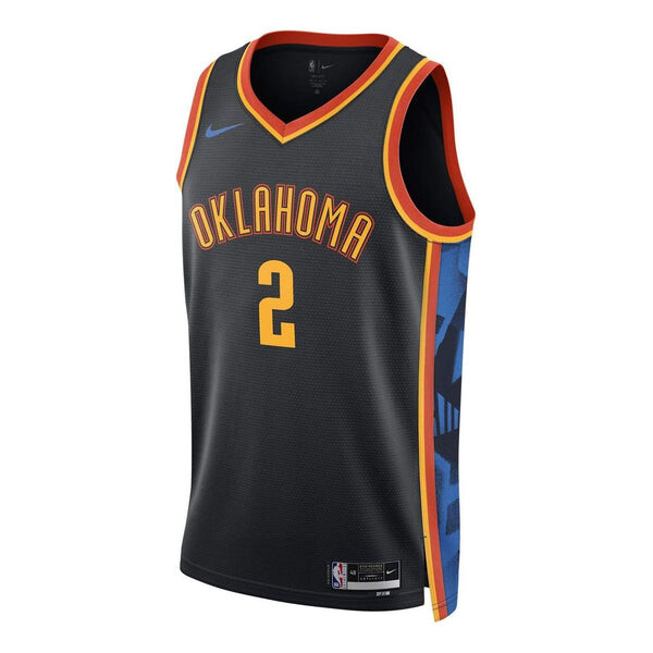 

Спортивная футболка oklahoma city thunder 2024/25 city edition jersey 'shai gilgeous-alexander' Nike, черный