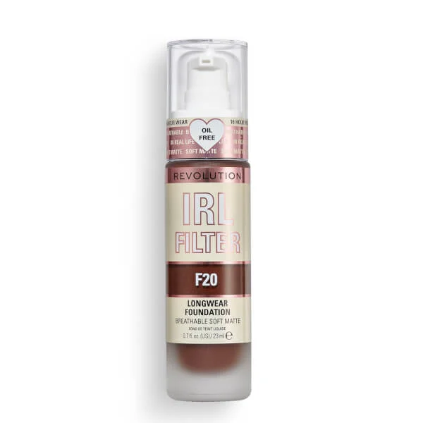 

Стойкая тональная основа irl filter Makeup Revolution, 23 мл., цвет f20