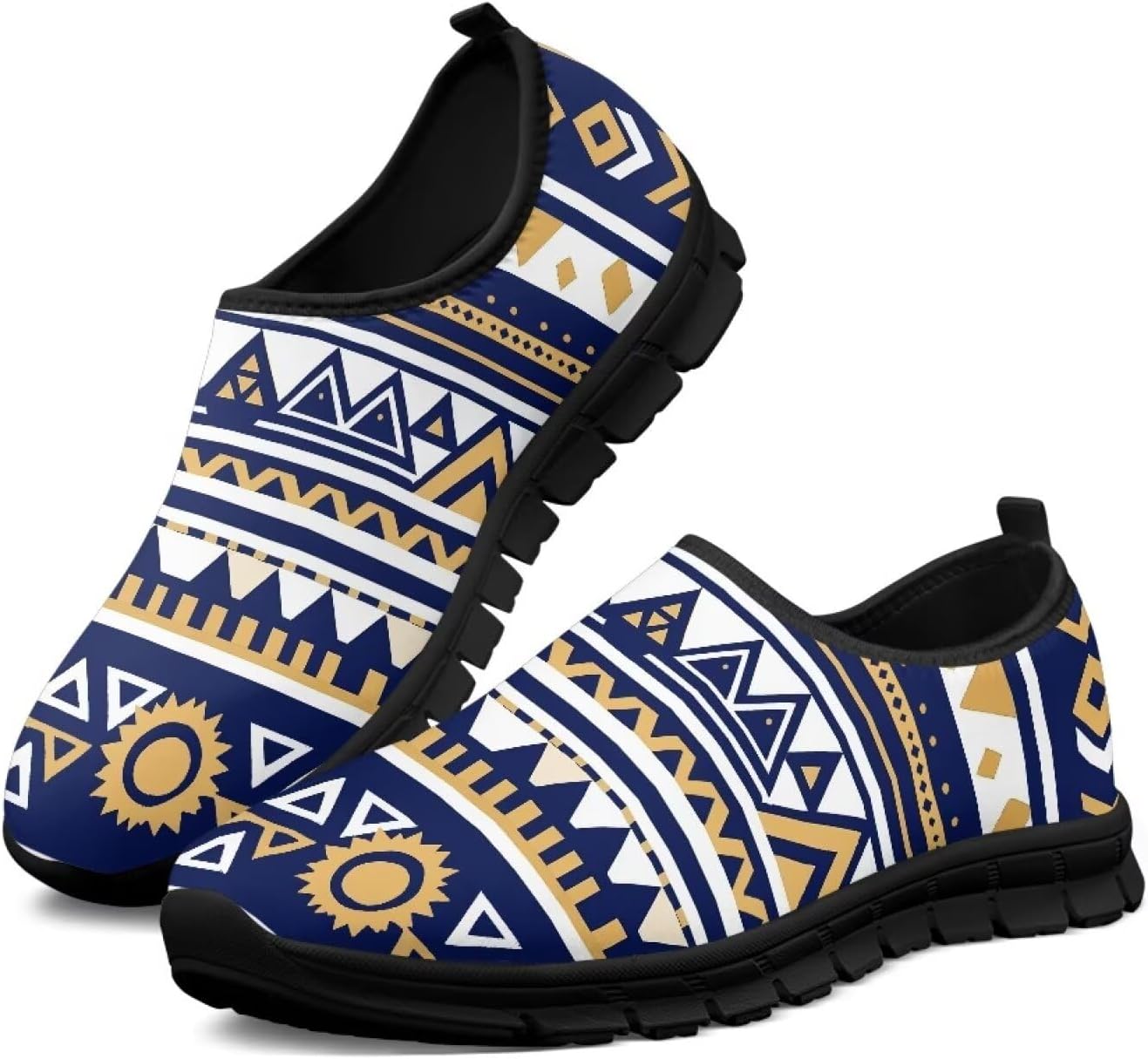 

Мужские кроссовки Hresuewn, мягкие и комфортные, спортивная обувь, дышащие, для ходьбы, тенниса и бега, модный принт, Aztec