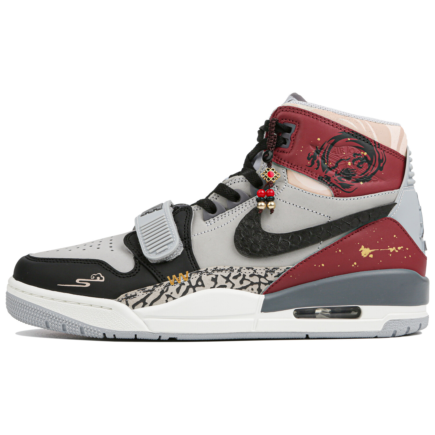 

Кроссовки JORDAN Legacy 312 Vintage Basketball Shoes Men High-Top Red Black