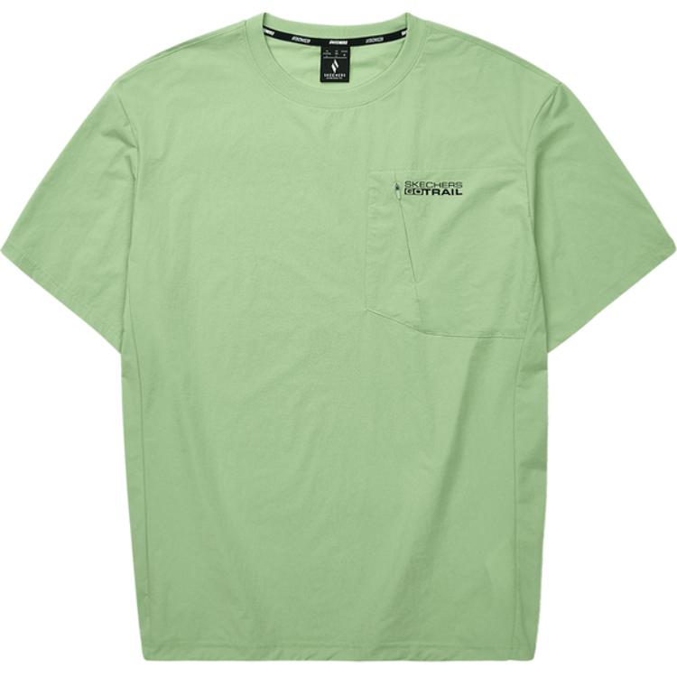 

Футболка унисекс сиренево-зеленая Skechers, Gardenia Green/046S