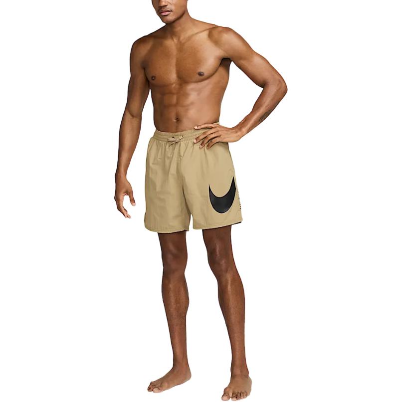 Мужские шорты для плавания Swim Breaker 7' Fully Lined Volley Nike, коричневый/черный — фото 3