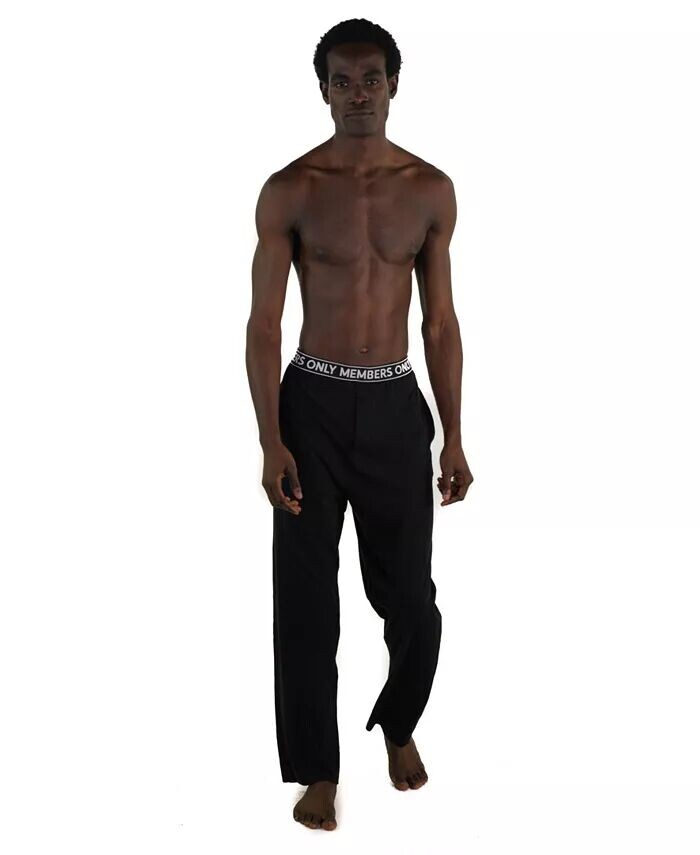 

Трикотажные брюки с логотипом на резинке Members Only, черный