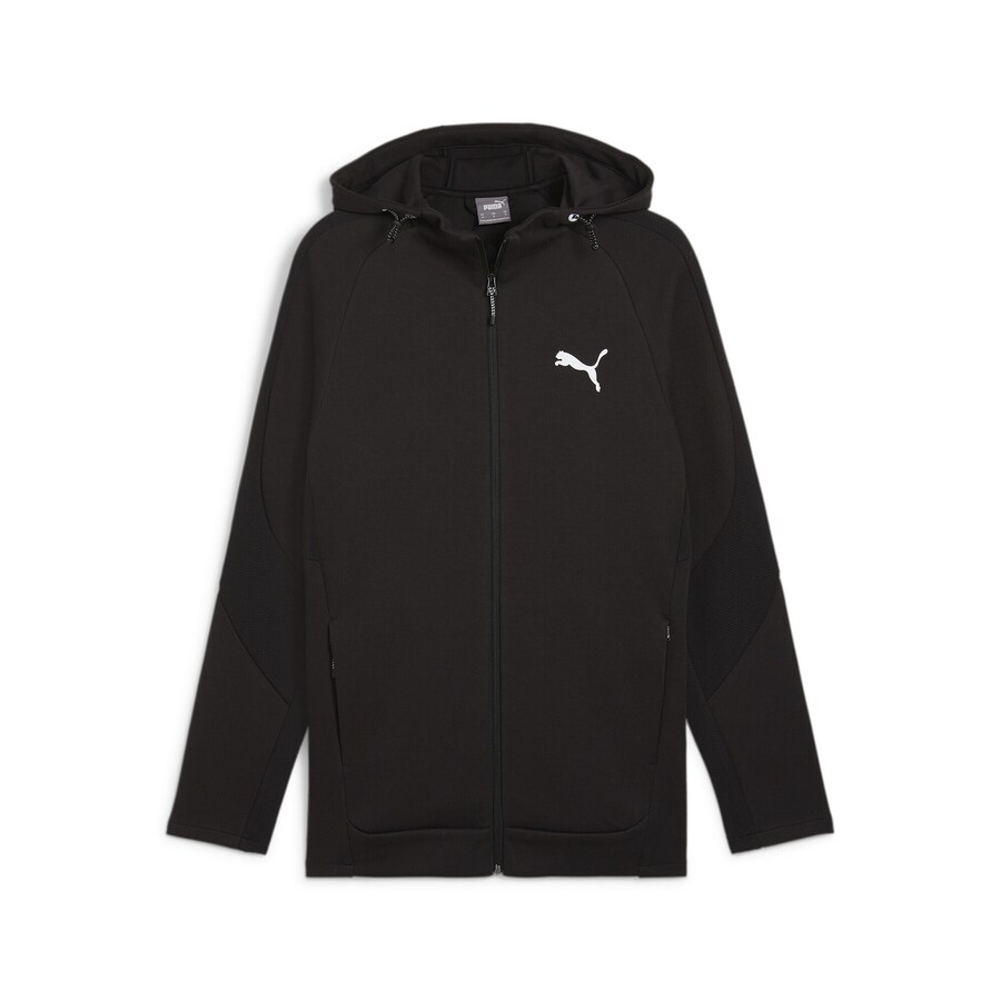 

Спортивная толстовка PUMA Athletic Zip-Up Hoodie Evostripe, черный