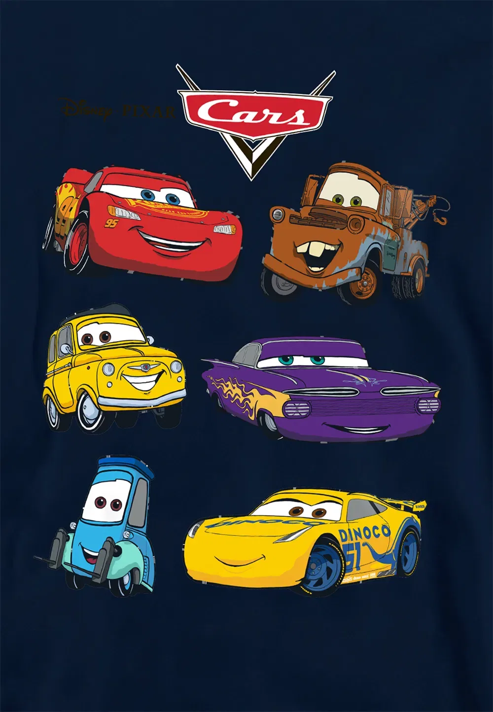Детская худи с персонажами Cars, Disney, темно-синий — фото 2