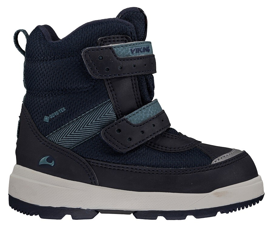 

Ботинки зимние Viking Boots Play hight Gtx R на липучках, темно-синий