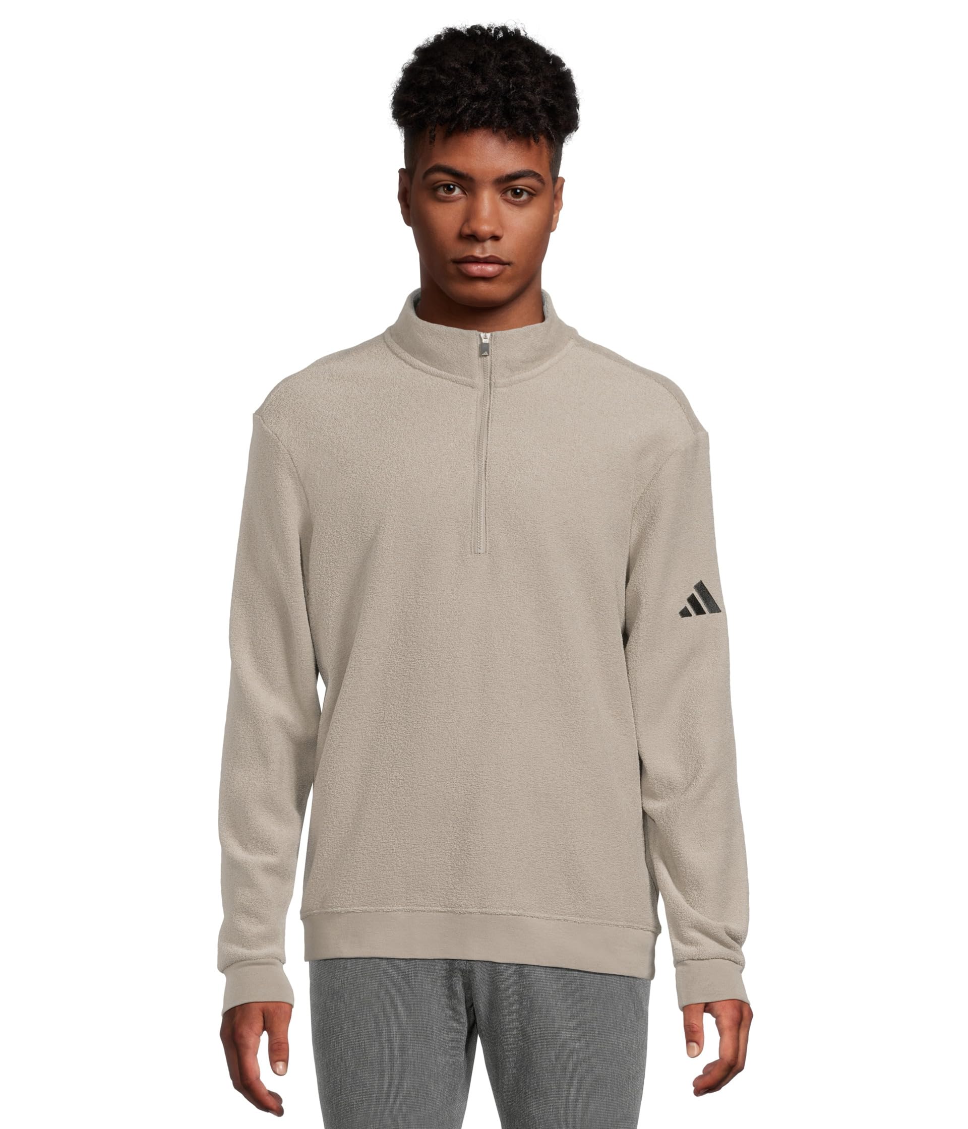 

Пуловер adidas Golf Ultimate365 Terry Cloth 1/4 Zip Golf Pullover, цвет Putty Beige