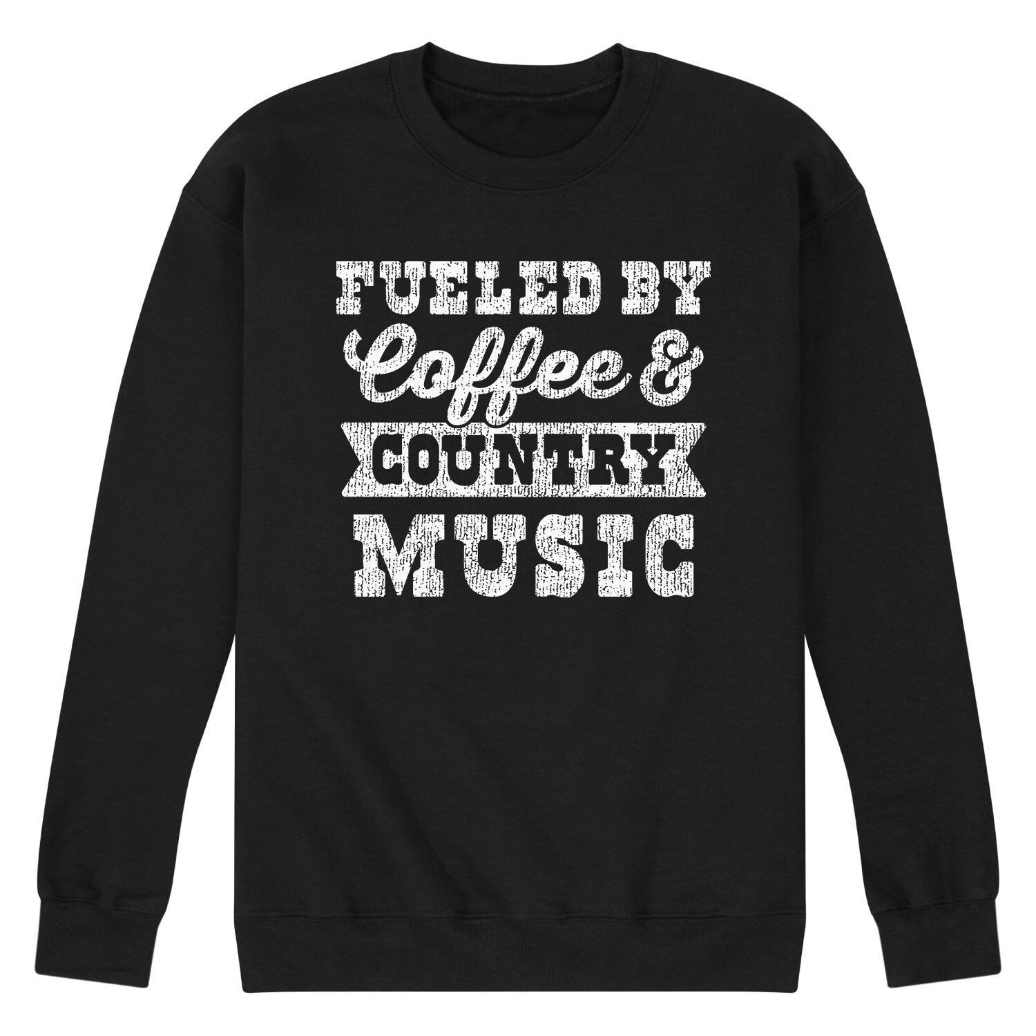 

Мужской свитшот Fueled By Coffee Country Licensed Character