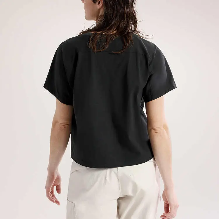 Arcteryx Футболка CLARKIA Regular женская Black/Grey/Black/Gray — фото 4