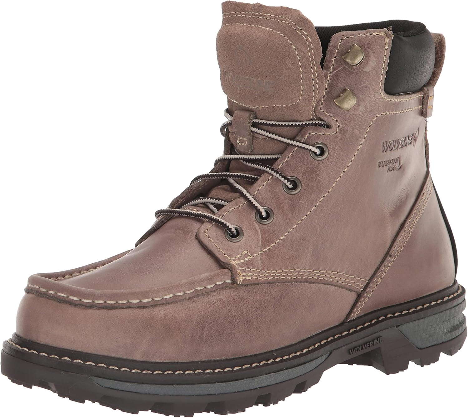 

Мужские модные ботинки Wolverine Forge Ultraspring с водонепроницаемой подошвой типа мок с 15 см верхом, Dark Taupe