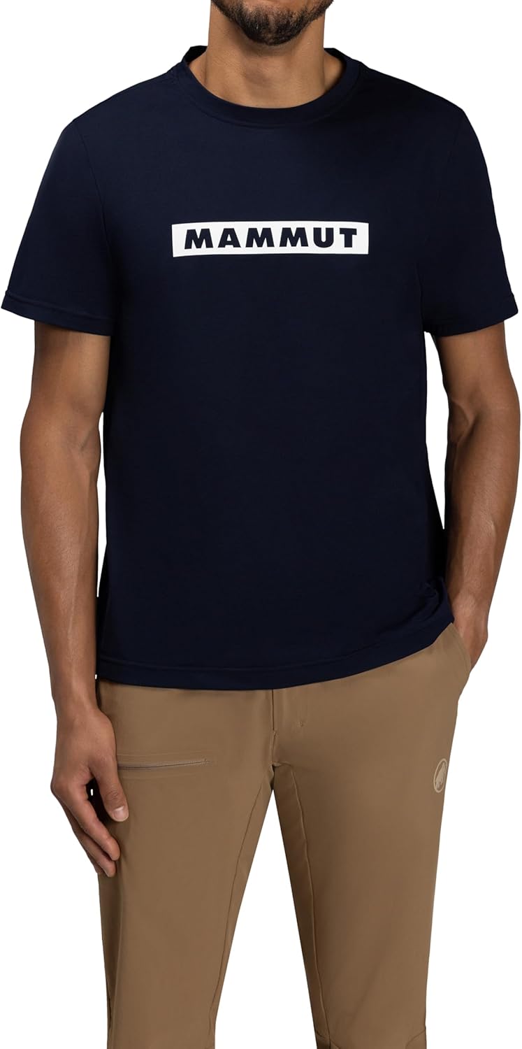 

Мужская футболка Mammut 1017-02012 QD с логотипом, азиатский крой, морской