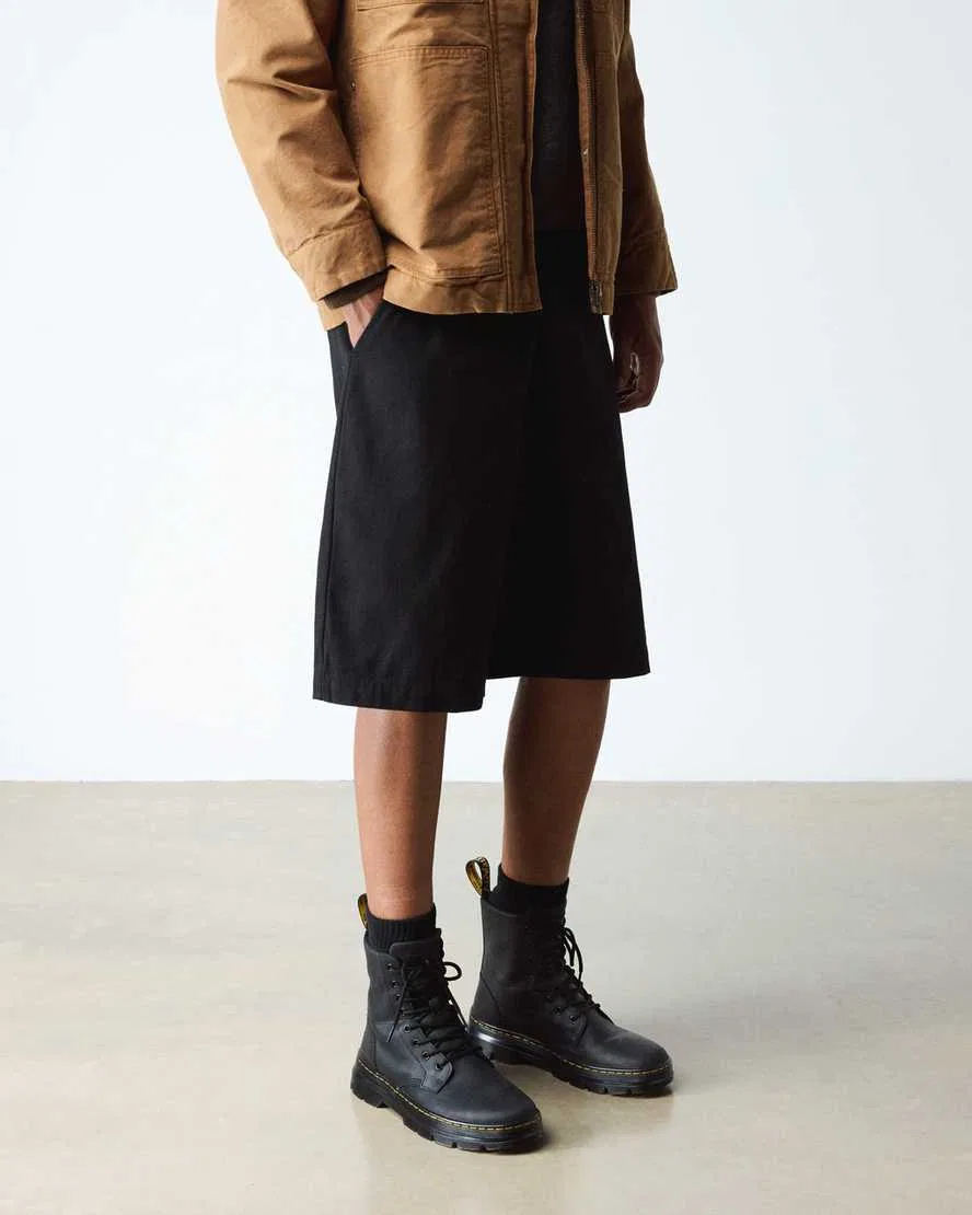 Повседневные кожаные ботинки с гребнем Dr Martens, черный — фото 2