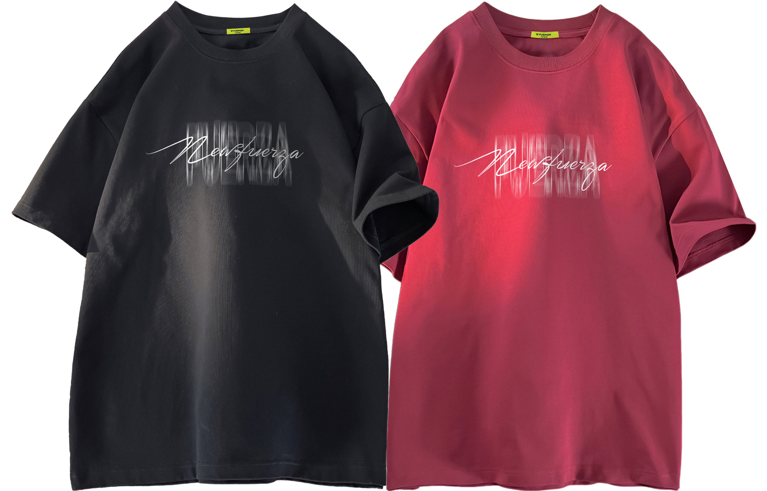 

Футболка унисекс FUERZA, 2 Pack (Black+Burgundy)