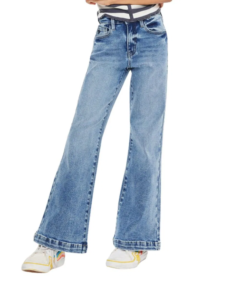 Джинсы Big Girls Glen High Rise Wide Flare Kancan