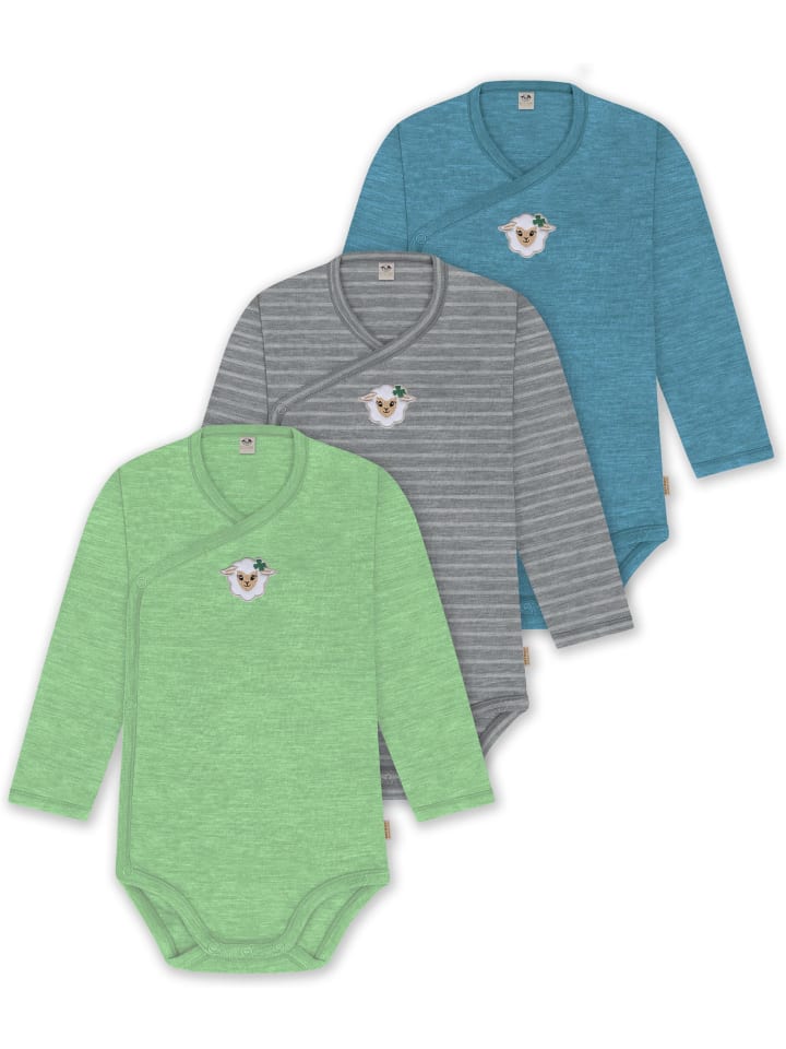 

Normani Outdoor Sports Комплект из 3 предметов: боди для младенцев, боди-слинги, боди для малышей синего, серого и зеленого цвета