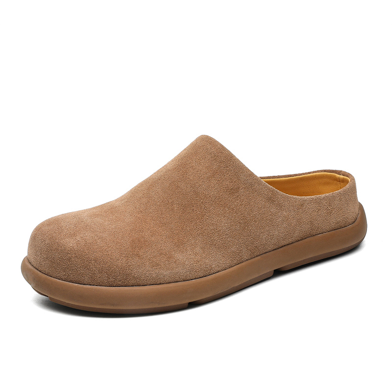 MODENGPAN Унисекс тапочки с закрытым носком бежевые, цвет Beige — фото 2