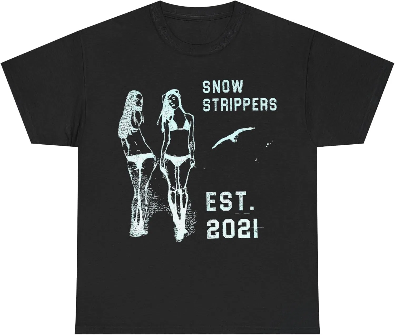 Футболки Snow Strippers Twerk Team Tee, мерч Nice Bass Bro Album Tour Merch
