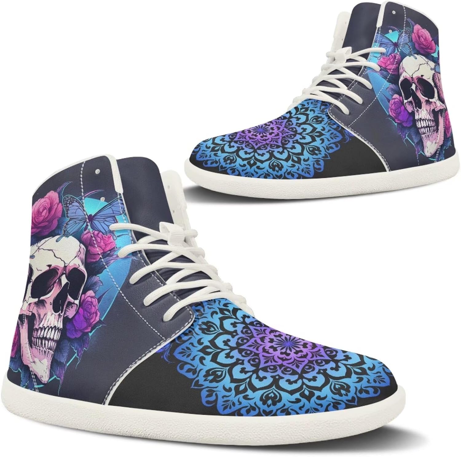 

Мужские кроссовки для хайкинга с принтом «Огненная машина», спортивная обувь для улицы, треккинга и бега по тропам, белая подошва Pugasmiru