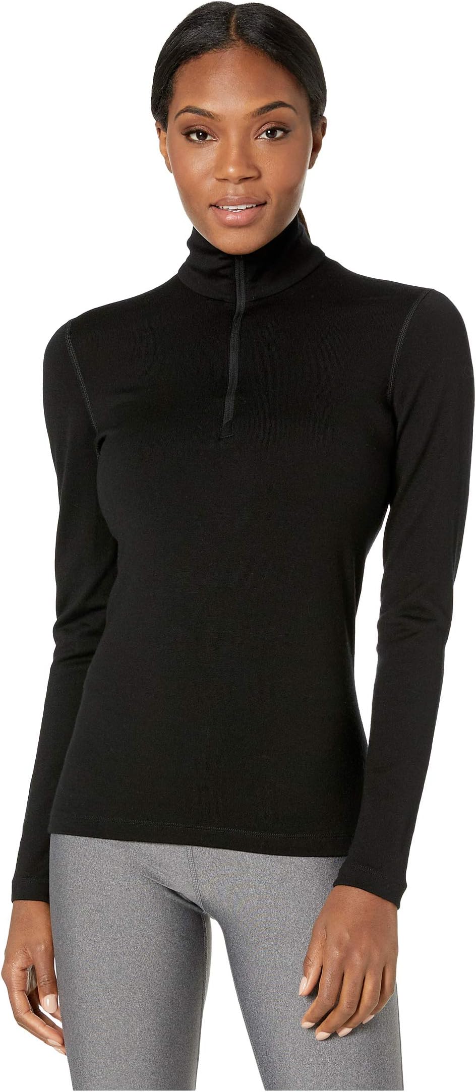 

Лонгслив Icebreaker 260 Tech Merino Baselayer Long Sleeve 1/2 Zip, черный