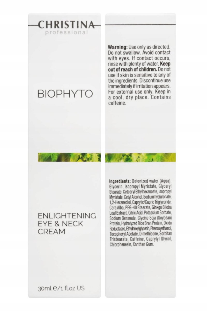 Крем для лица Christina — Bio Phyto, Enlightening Eye&Neck Cream, Осветляющий и шеи, 30 мл — фото 2