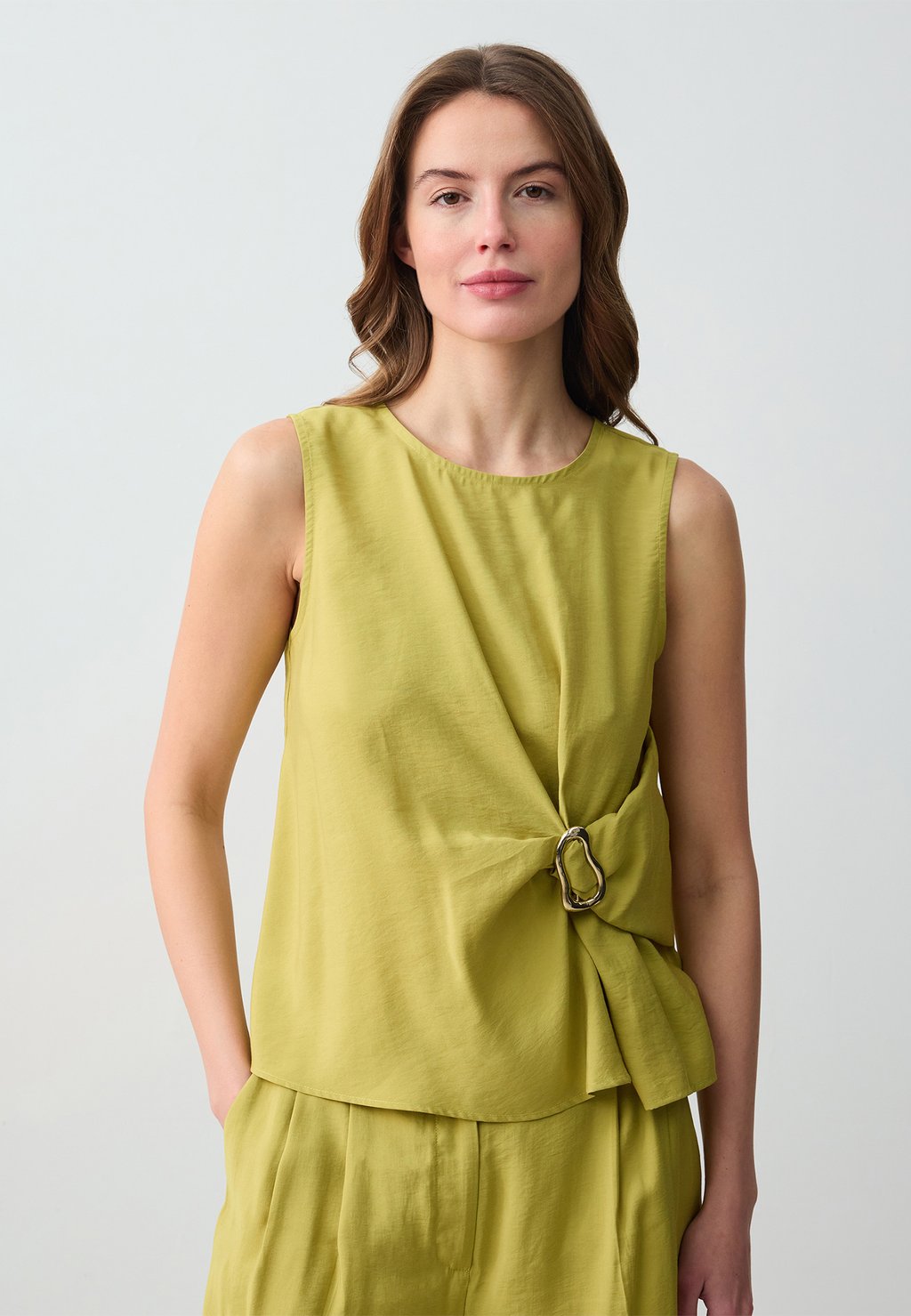 

Топ ROUND NECK SLEEVELESS - Blouse Jimmy Key, зеленый