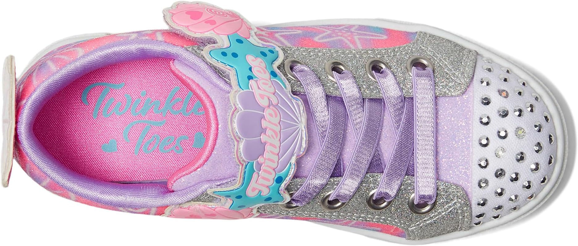 Кроссовки SKECHERS KIDS Twinkle Sparks - Underwater Magic 314824L, цвет Lavendar/Multi — фото 2