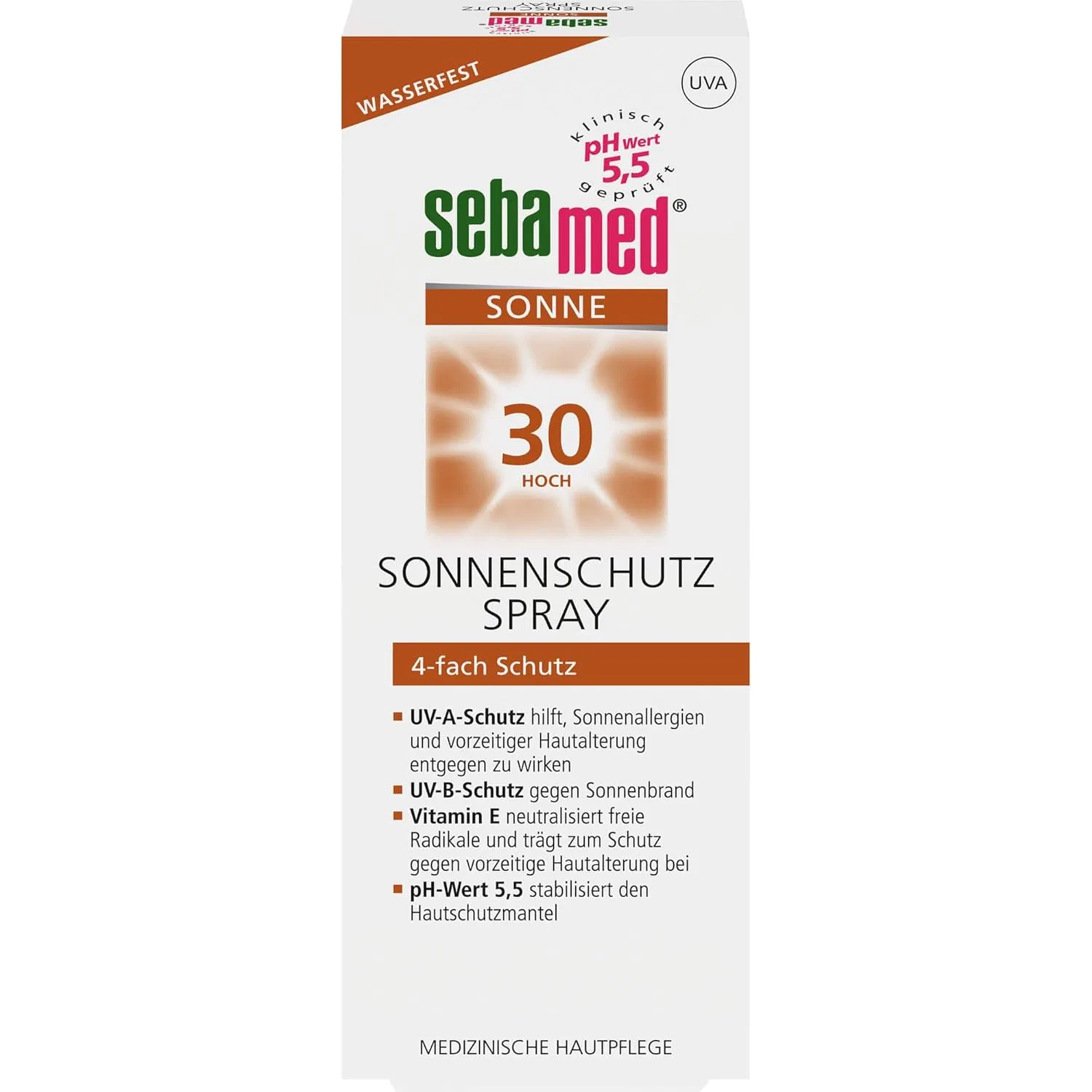 Солнцезащитный спрей SPF 30 от Sebamed Sebamed