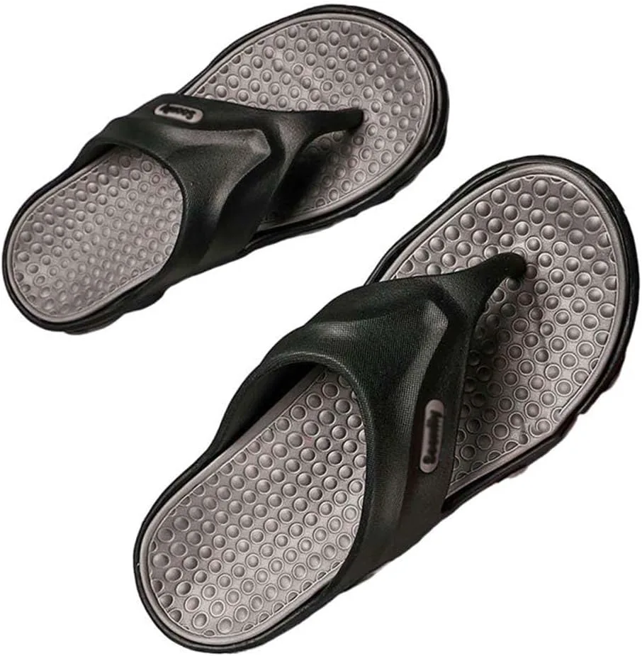 Men's Herringbone Slippers,anti Slip and Wear-resistant Beach Shoes,Fashionable and Casual,Lightweight Shoes Comfortable Walking and Refreshing Summer Days Сандалии YFDZKJ, серый — фото 4